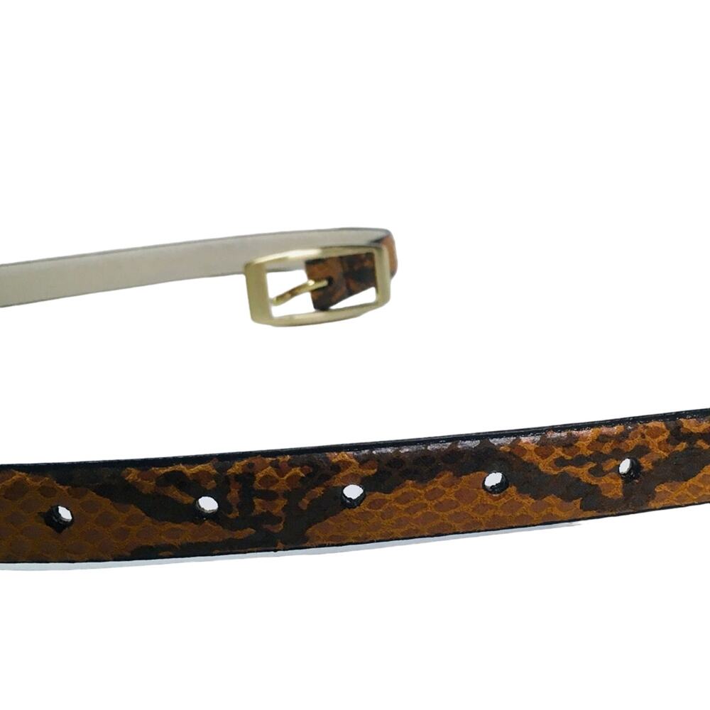NWOT Snake Skin Print Leather Belt